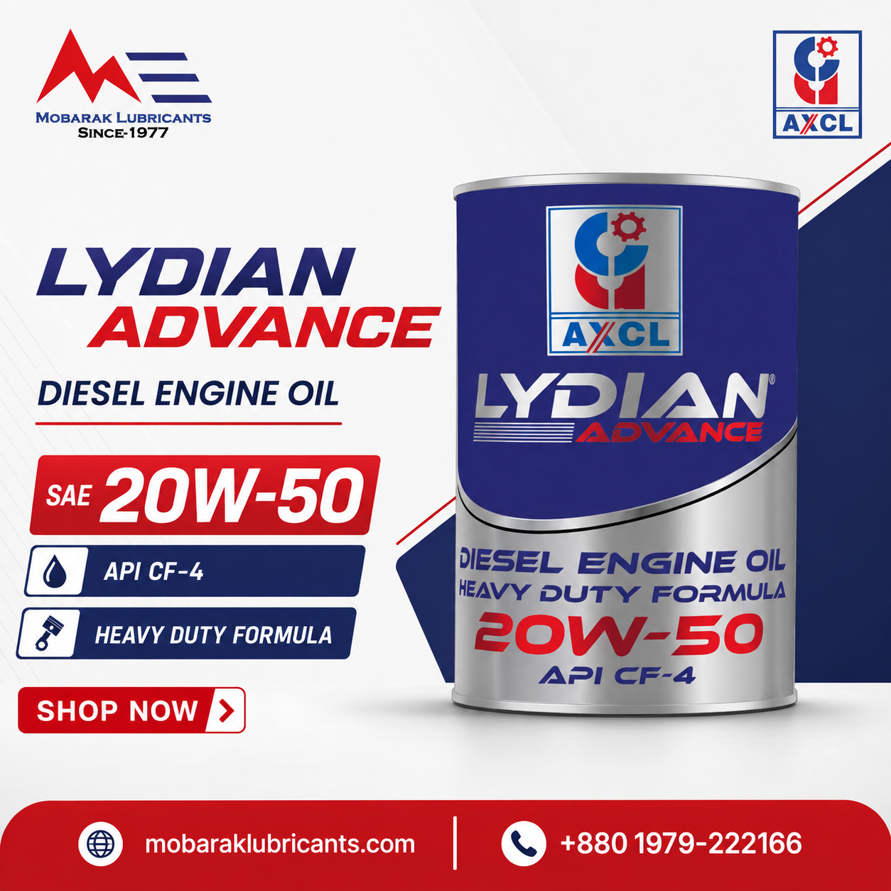 LYDIAN DIESEL ENGINE OIL 4X5 LTR