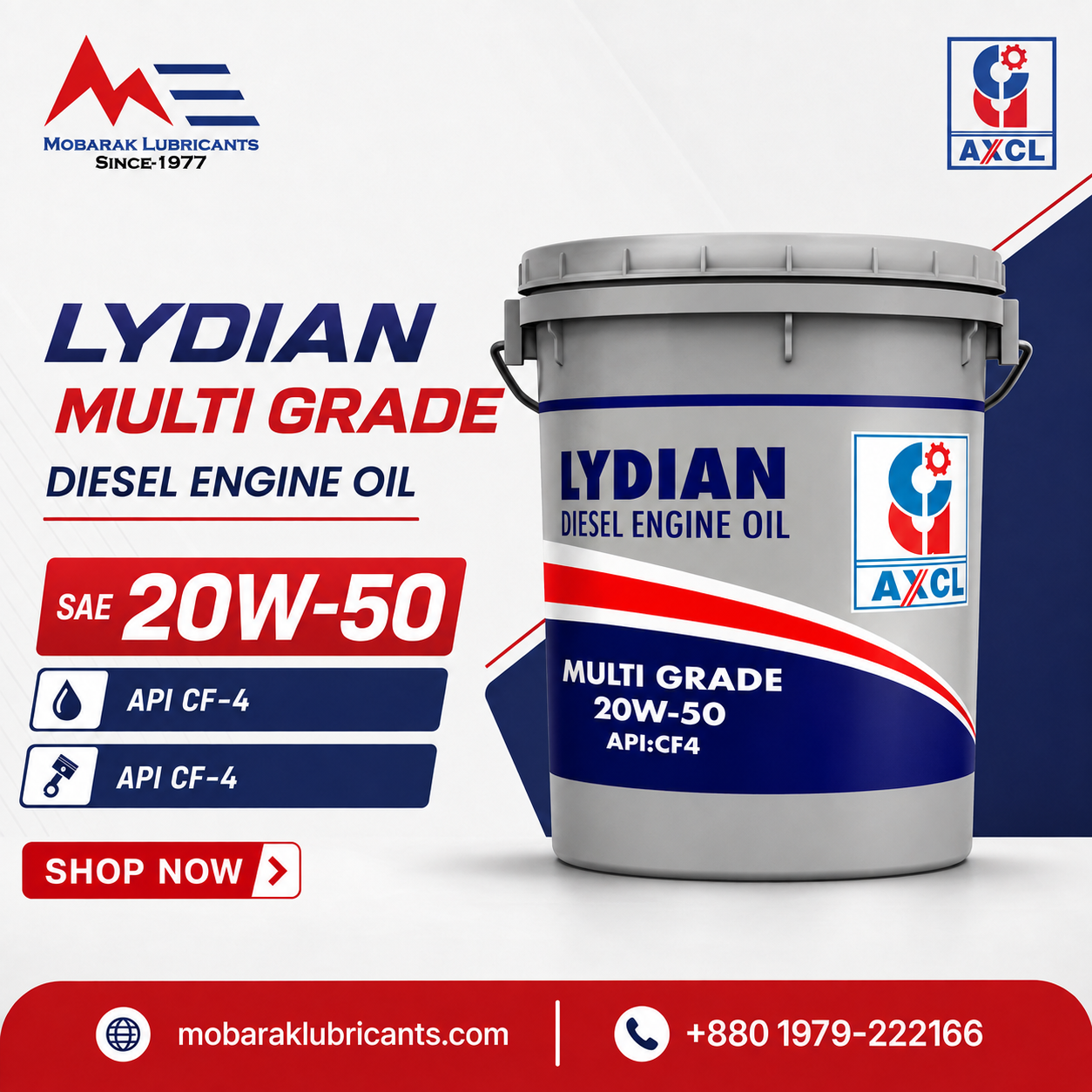 LYDIAN DIESEL ENGINE OIL 15 LTR