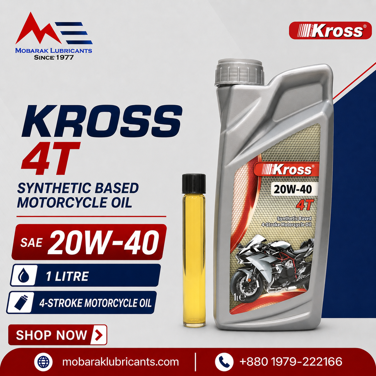KROSS 4-STROKE MOTOR OIL 20W40