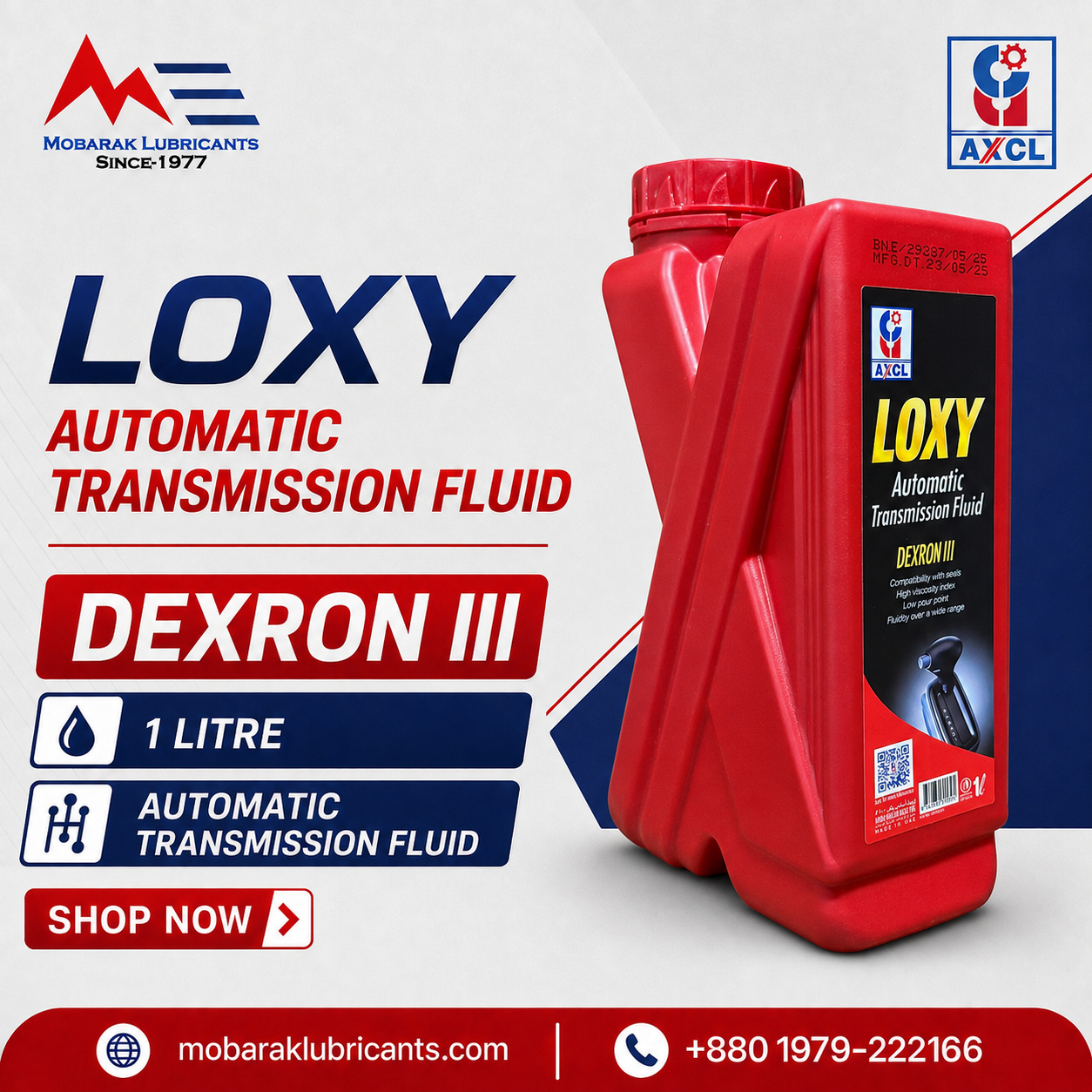 LOXY Automatic Transmission Fluid 12x1 LTR