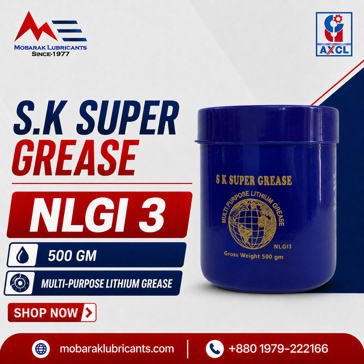 S.K Super Grease Lithium Base MP3 24x500 GM