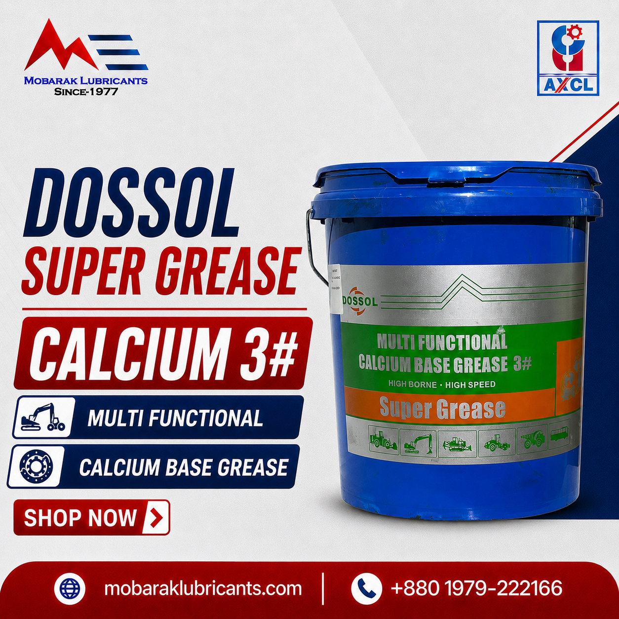 DOSSOL Super Grease Multi Functional Calcium Grease  15 KG