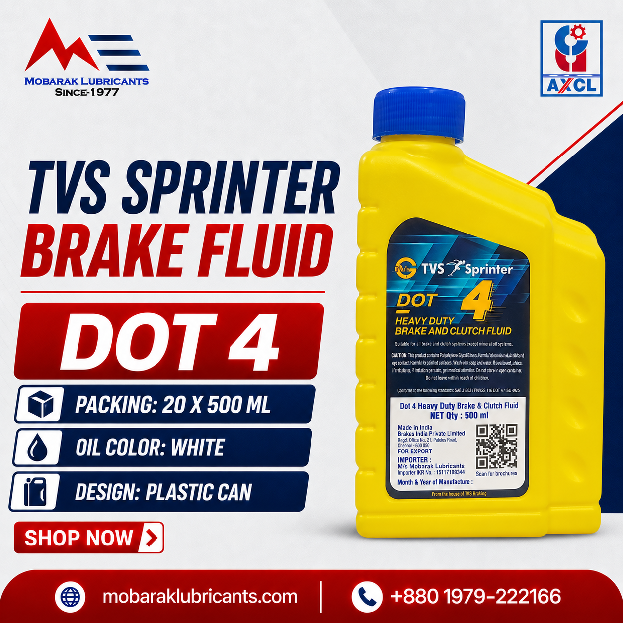 TVS SPRINTER BRAKE FLUID DOT-4